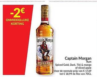 Intermarché Captain Morgan Rum aanbieding