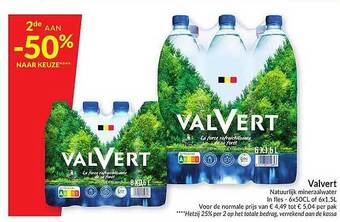 Intermarché Valvert Natuurlijk Mineraalwater aanbieding