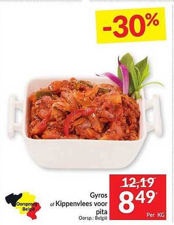 Intermarché Gyros Of Kippenvlees Voor Pita aanbieding
