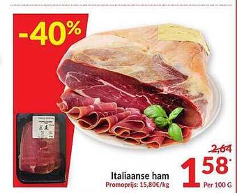 Intermarché Italiaanse Ham aanbieding