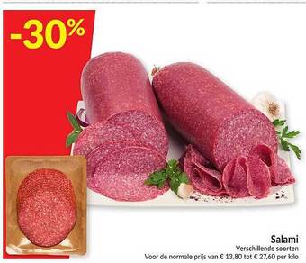 Intermarché Salami Verschillende Soorten aanbieding