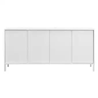Dressoir Salerno - hoogglans wit - 79x180x43 cm - Leen Bakker