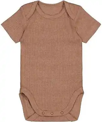 HEMA HEMA Body Rib Met Bamboe Stretch Bruin (bruin) aanbieding