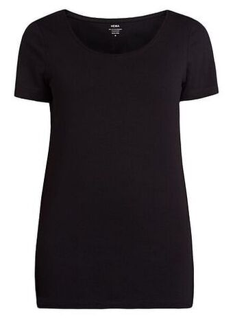 HEMA HEMA Dames T-shirt Zwart (zwart) aanbieding