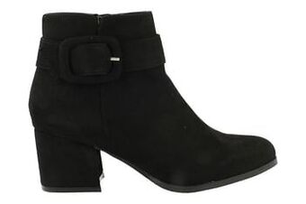 Berca Shoes Sprox Enkellaars Dames Vegan Trend Gesp - Zwart aanbieding