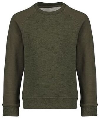 HEMA HEMA Kindertrui Legergroen (legergroen) aanbieding