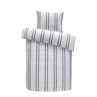 Leen Bakker Easy dekbedovertrek Sep - wit - 140x200 cm - Leen Bakker aanbieding