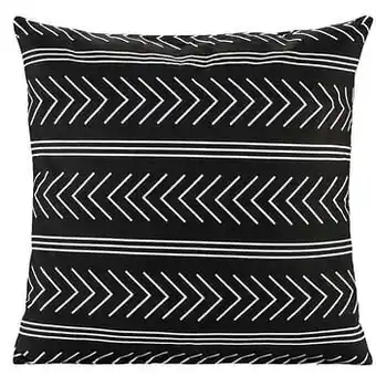 Leen Bakker Sierkussen Mavi - zwart - 45x45 cm - Leen Bakker aanbieding