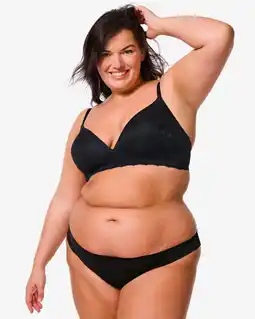 HEMA HEMA Voorgevormde Bh Met Kant Zonder Beugel Zwart (zwart) aanbieding