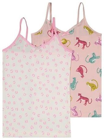 HEMA HEMA Kinderhemden - 2 Stuks Lichtroze (lichtroze) aanbieding