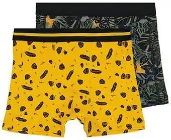 HEMA HEMA Kinderboxers Katoen/stretch Bladeren - 2 Stuks Multi (multi) aanbieding