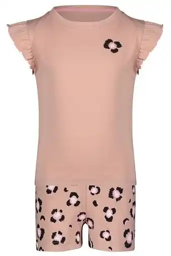 HEMA HEMA Kindershortama Bloemen Lichtroze (lichtroze) aanbieding