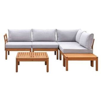 Leen Bakker Le Sud modulaire loungeset Orleans V2 - lichtgrijs - 6-delig - Leen Bakker aanbieding