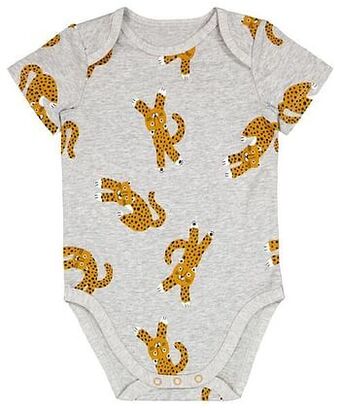 HEMA HEMA Body Met Stretch Cheeta&aposs Grijsmelange (grijsmelange) aanbieding