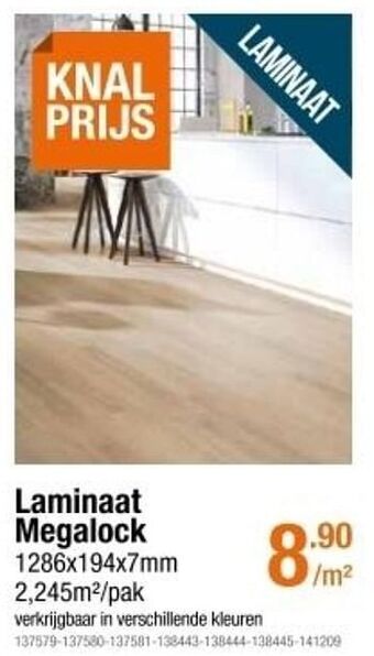 Cevo Laminaat megalock aanbieding