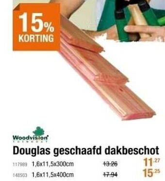 Cevo Douglas geschaafd dakbeschot aanbieding