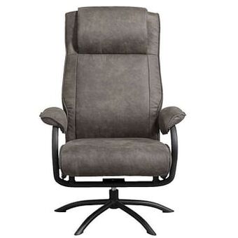 Leen Bakker Relaxfauteuil Vic - antraciet - Leen Bakker aanbieding