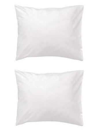 HEMA HEMA 2-pak Kussenslopen 60 X 70 Cm (wit) aanbieding