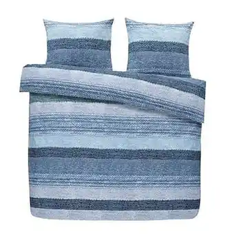 Leen Bakker Comfort dekbedovertrek Julian - blauw - 200x200 cm - Leen Bakker aanbieding