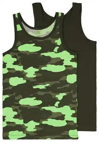 HEMA HEMA Kinderhemden Camo 2 Stuks Donkergroen (donkergroen) aanbieding