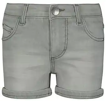 HEMA HEMA Kindershort Denim Grijs (grijs) aanbieding