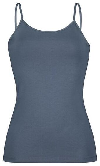 HEMA HEMA Dameshemd Spaghettibandjes Middenblauw (middenblauw) aanbieding