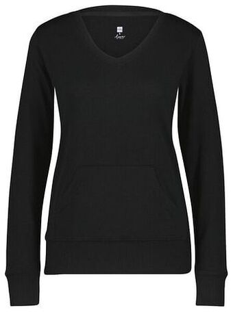HEMA HEMA Dames Pyjamatop Viscose Zwart (zwart) aanbieding