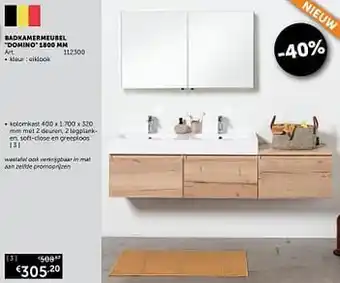 Zelfbouwmarkt Badkamermeubel domino kolomkast aanbieding