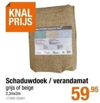 Cevo Schaduwdoek - verandamat aanbieding