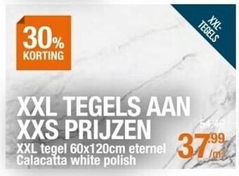 Cevo Xxl tegels aan xxs prijzen aanbieding