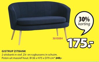 Jysk Gistrup Zitbank aanbieding