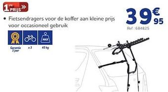 Auto5 Fietsendragers voor de koffer aan kleine prijs voor occasioneel gebruik aanbieding