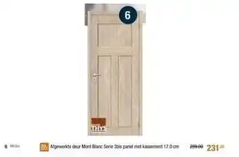 Afgewerkte deur mont blamc siere 3bis panel met kassement