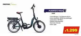 Euroshop Prestige fietsen plooifiets piega aanbieding