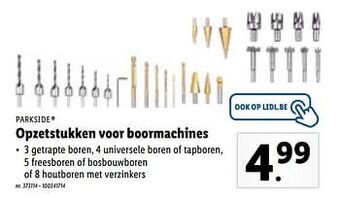 Opzetstukken voor boormachines