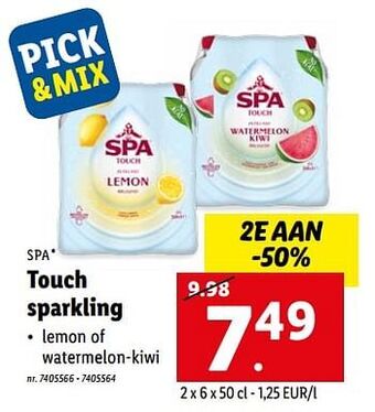 Lidl Touch sparkling aanbieding
