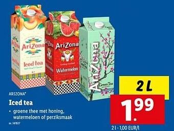 Lidl Iced tea aanbieding