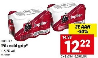 Lidl Pils cold grip aanbieding