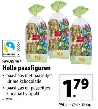 Lidl Holle paasfiguren aanbieding
