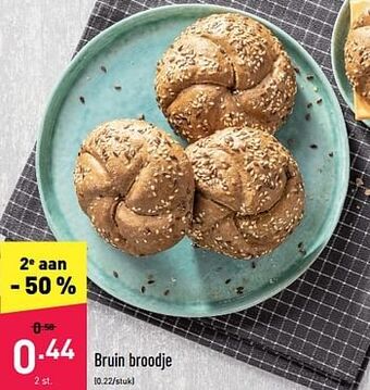 ALDI Bruin broodje aanbieding