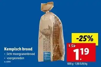 Lidl Kempisch brood aanbieding