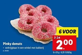 Lidl Pinky donuts aanbieding