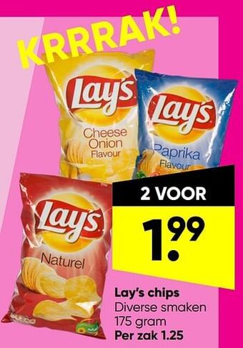 Big Bazar Lay’s chips aanbieding