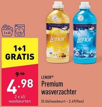 ALDI Premium wasverzachter aanbieding
