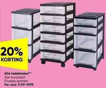 Big Bazar Alle ladekasten aanbieding