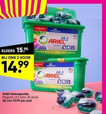 Big Bazar Ariel wascapsules aanbieding