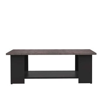 Leen Bakker Symbiosis salontafel Kvam - eiken-/betonkleur - 31x89x67 cm - Leen Bakker aanbieding