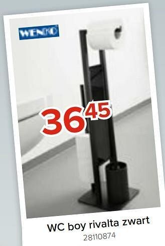Euroshop Wc boy rivalta zwart aanbieding