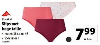 Lidl Slips met hoge taille aanbieding