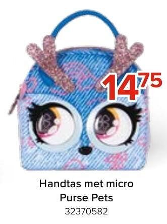 Euroshop Handtas met micro purse pets aanbieding